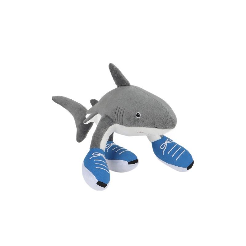 AI American Shan Hai Jing Plush Toy Tung Tung Sahur Shark Stick Doll Stuffed Animal Cute Soft Pillow Birthday Gift