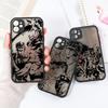 JoJo's Bizarre Adventure Hülle iPhone14 Case Für iPhone 15 11 13 14 12 Pro Max Mini X XS SE 7 8 Plus Mattes Cover JoJo Kujo Anime