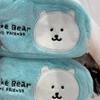 Cartoon Joke Bear Plush Student Pencil Case Large Capacity Cosmetic Storage Bag Office School Storage Supplies Zipper Pouch