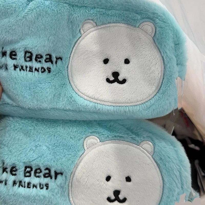 

Cartoon Joke Bear Plush Student Pencil Case Large Capacity Cosmetic Storage Bag Office School Storage Supplies Zipper Pouch onesize