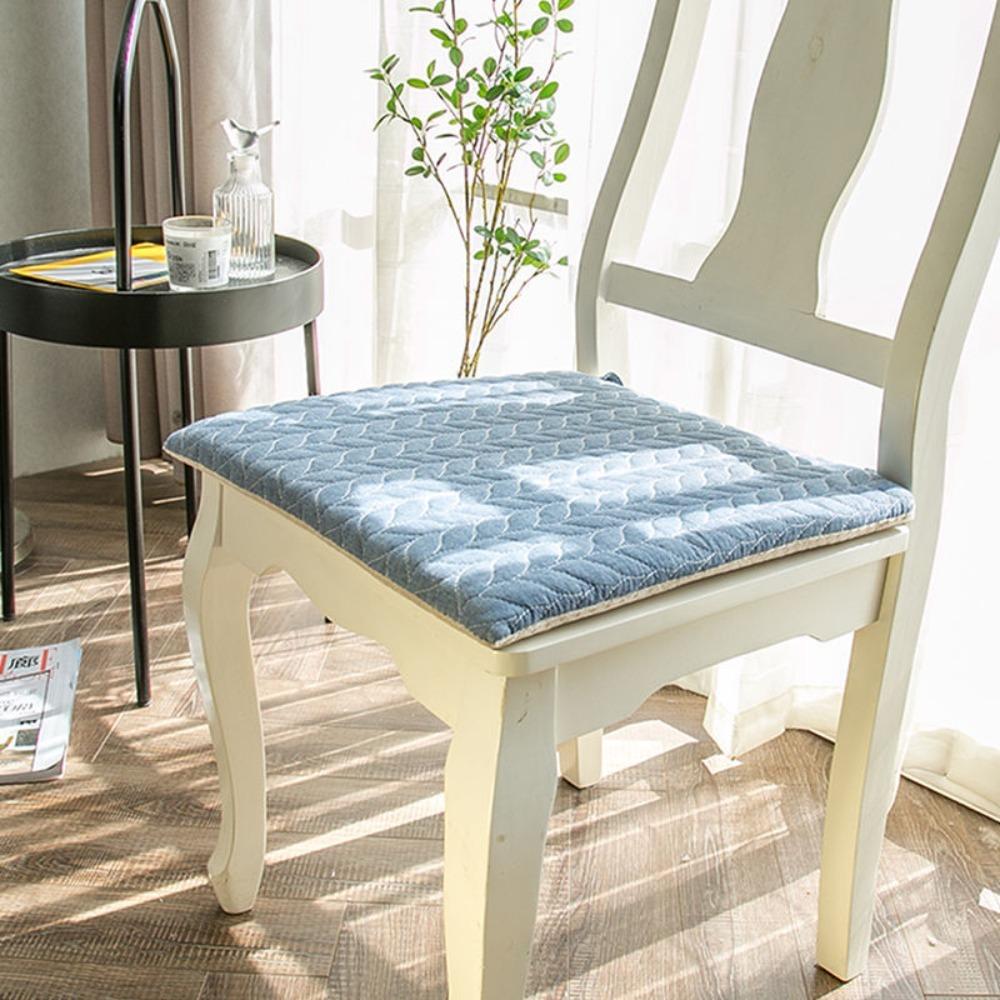 Square Seat Cushion with Strap Chair Mat Practical Japanese Cotton Chair Cushion  Four Season