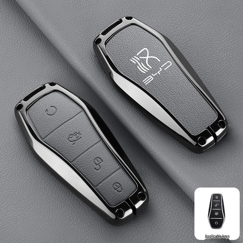 

BYD Han EV Champion Edition Key Cover: NFC-enabled, metal buckle, premium men s case. Box packaging