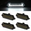 4PCS Grille Lights For Toyota Tacoma TRD Sport   Front Grill Car LED White Amber Blue Red Warning Daylights DRL 12V