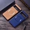 Lychee Leather Magnetic Phone Case For Google Pixel 9 Pro XL For Magsafe Magsafing Cover For Pixel 9 Pro XL 8a 7 6 Pro Holster Protective Back Cover
