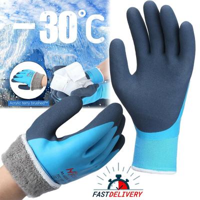 Wolle Winter Gefrierschutz -30° Arbeitsschutzhandschuh Thermisch isoliert Wasserdicht Arbeitshandschuhe