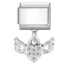 New Bow Crown Butterfly Heart Key Cherry Pendant Italian Charm Link Stainless Steel Fit 9MM Bracelet Women Men DIY Making Gifts