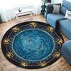 Alfombra Redonda para Zona de Cruce de Vórtice, Alfombra para Sala de Estar, Dormitorio, Sofá, Sala de Juegos, Decoración, Felpudo Antideslizante