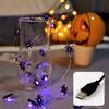 Durable Construction Halloween String Lights Fake Spider Light Up Spider  Halloween Party