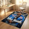 Personalized Crystal Velvet Carpet,Kendrick Lamar Custom Printed Name, Plush Area Rug For Home Indoor Decor