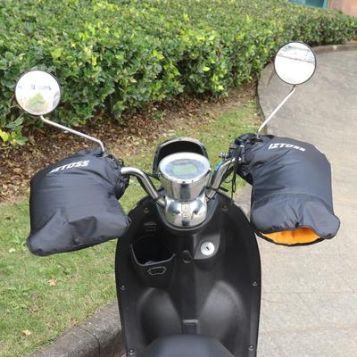 Motorcycle Handlebar Gloves Black Motorcycle Handlebar Gloves Windproof Rainproof Motorcycle Mittens Grip Handlebar Muff Black