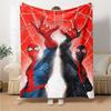 Spiderman Spiderverse Flannel Blanket Super Soft Warm Cozy Blanket For Sofa Bed Office Travel Allseason Home Decor Gift
