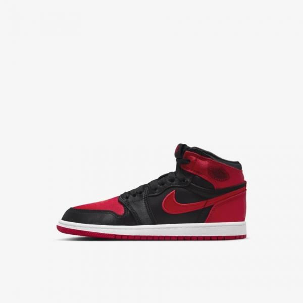 

Сатин Bred Jordan 1 High (Маленькие дети) FD5304-061