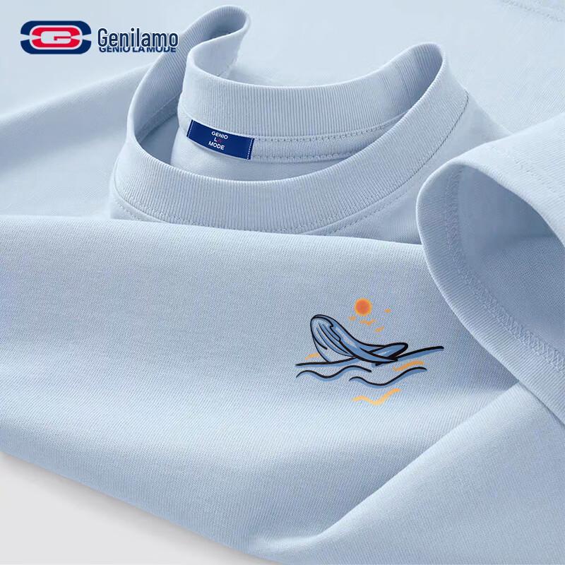 GENIOLAMODE Men's Loose Fit Cotton Graphic T-Shirt