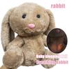 Breathing Rabbit Toy Baby Soothing Koala Plush Doll Baby Kids Soothing Music Baby Sleeping Companion Sound and Light Doll Toys