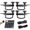 4 Set Universal Car U-Bolts Roof Box Mount Kit Metal Clamps Van Luggage Rack Accessories Secure Fitting Easy Installation