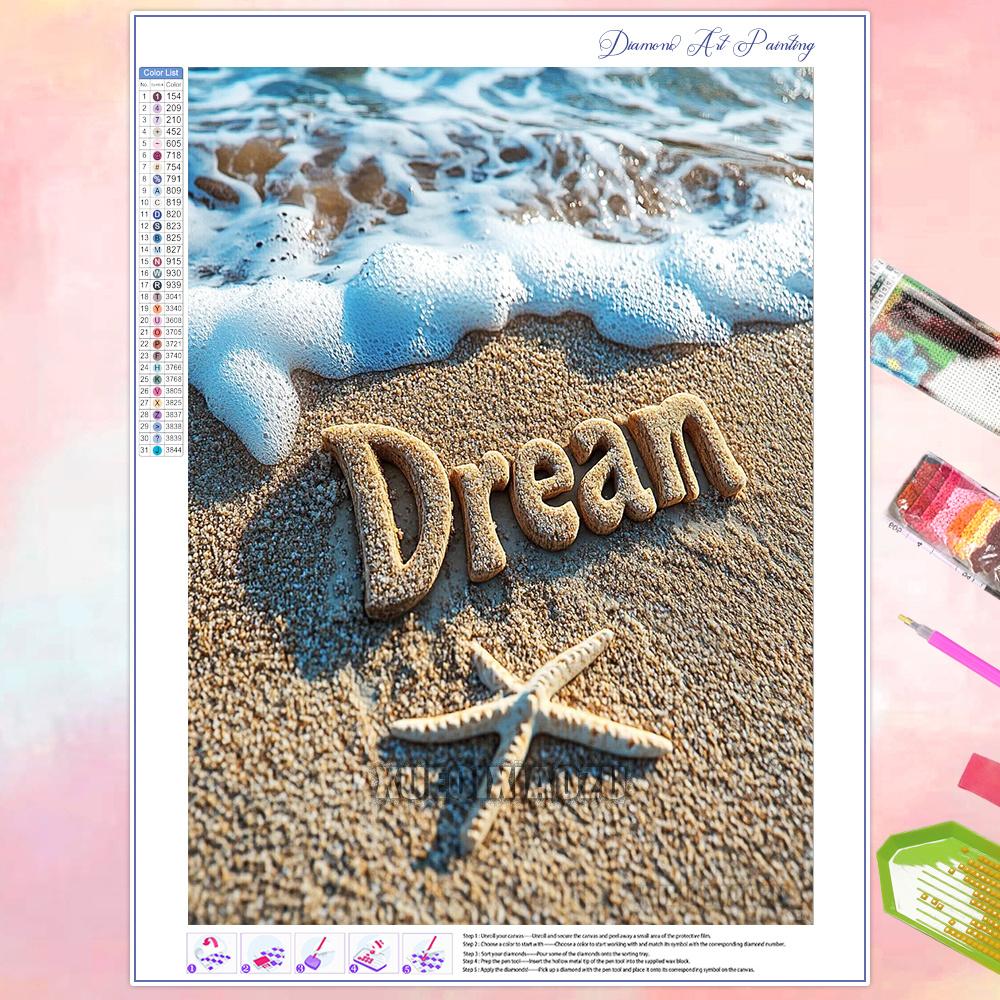 Seaside Scenery 5D Diamond Painting Kit Diamond Mosaic DIY Home Decor Gift for Adult Beginners New 2026