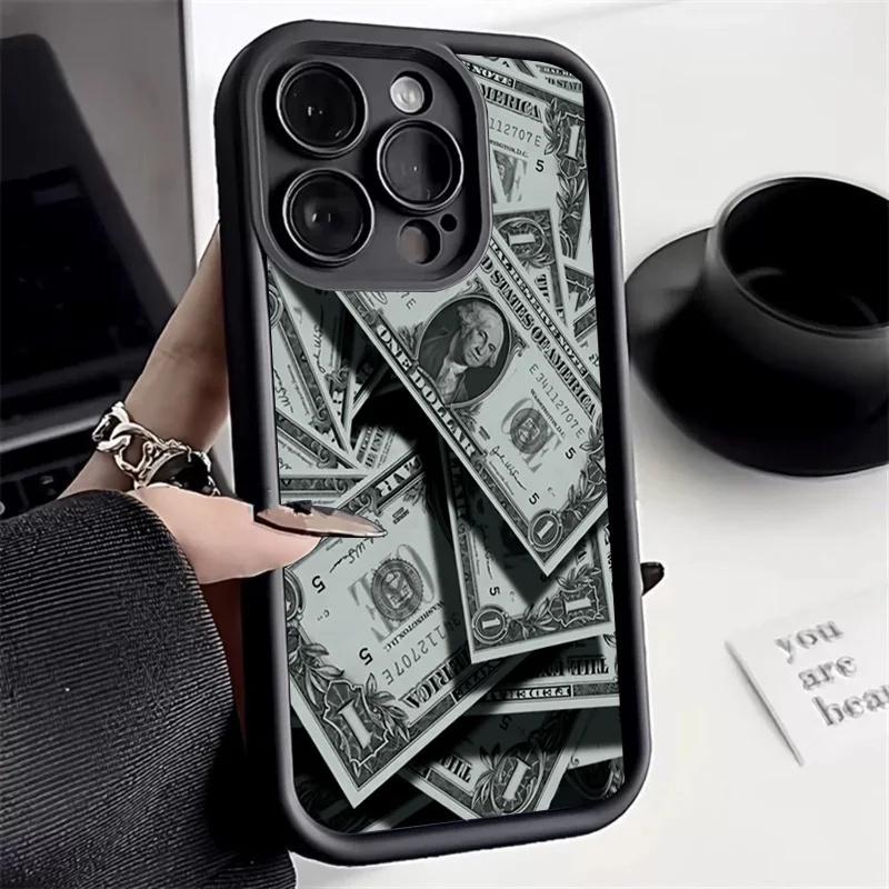 

Графический чехол для телефона с изображением долларовой купюры для iPhone 16 15 14 13 12 11 Pro Max Mini XR XS 7 8 Plus, мягкая противоударная задняя крышка For iPhone 13 Mini