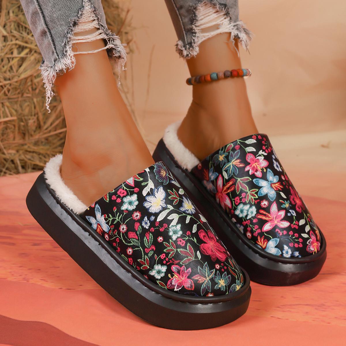 

Модные женские тапочки мягкие Модные тапочки на шнуровке из парусины с животным принтом Удобная домашняя обувь с круглым носком для ходьбы Zapatos Mujer 43 чёрный