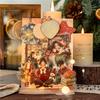 30pcs Retro Christmas Theme PET Stickers Creative Decoration DIY Junk Journal Scrapbook Aesthetic Material Craft Supplies