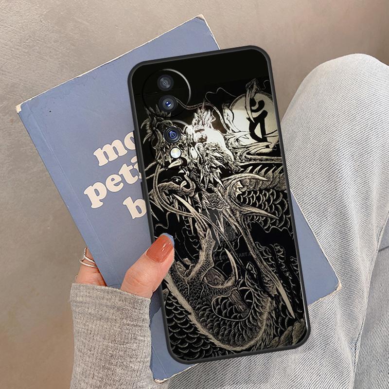 

Yakuza Dragon Tattoo Case For Honor Magic 8 Pro 5 6 7 Lite Cover For Honor 200 400 90 70 50 X8a X8b X9a X9b X9c Honor X8c