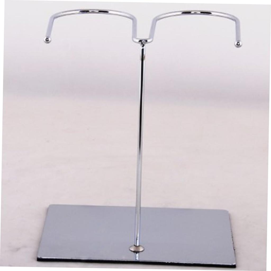 NUOLUX Metallic Shoe Display Stand, Shoe Storage Rack, Metal Shoe Rack, Standing Boot Rack, Easel Stand for Display