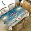 Weihnachtstischdecke mit Weihnachtsmuster, rechteckige Tischdecke, Haushalts-Esstisch, Kaffeetischdecke, Antifouling-Dekorationen