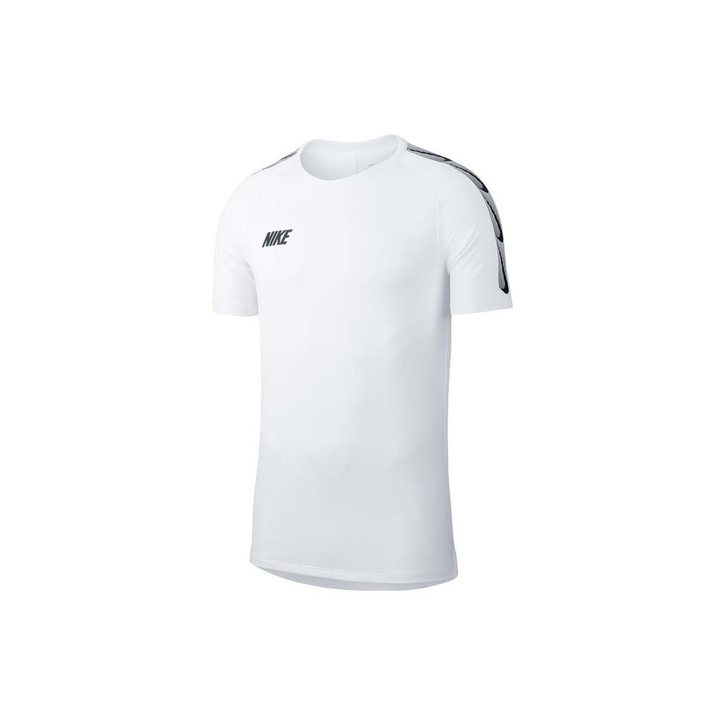Nike T Shirts Men's White Crew Neck Moderate Straight Fit BQ3771-100
