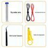 14-Piece Electric Soldering Iron Kit with High-Temperature Internal Heating and Multi-Function Tools in a Portable PU Cloth Bag