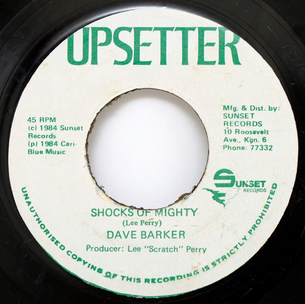 

7inch Record DAVE BARKER - Shocks Of Mighty NONE Upsetter 1984 Jamaica Reggae, Ska & Dub Used