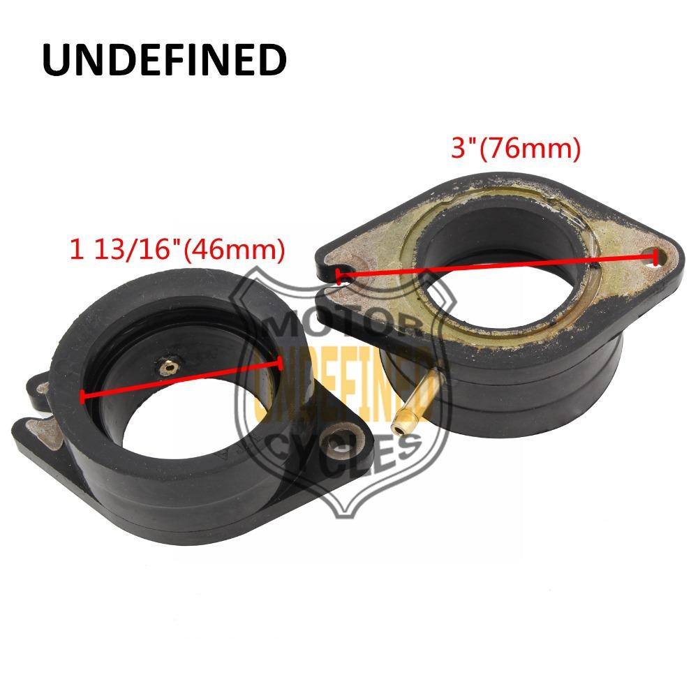 2pcs Motorcycle Carburetor Intake Manifold Adapter For YAMAHA XV700 XV750 XV920 Virago VIRAGO 1100 XV1100 XV 700 750 920 1000