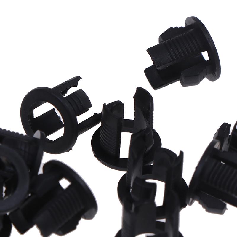 50 Stück 3 mm/5 mm Kunststoff LED Halter Clips-Blenden Halterungen Cases Gehäuse schwarz
