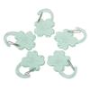1 Piece Cute Transparent Acrylic Cat Leaf Cherry Hollow Out Climbing Buckle Keychain Sweet Doll Bag Pendant  Accessories