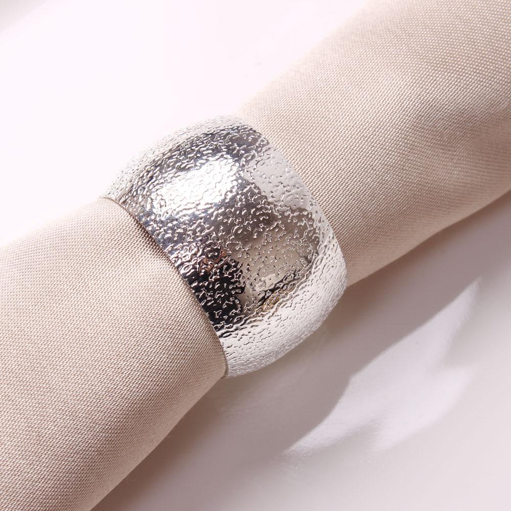 4PCS Metal Napkin Buckles Gold Silver Napkin Rings Wedding Event Decor Crafts Holder Handmade Home Party Supplies