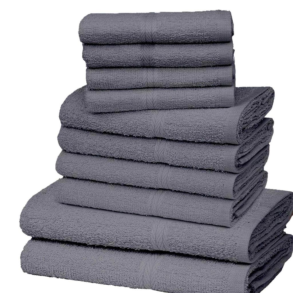K Collection Egyptian Cotton Towel Set (Pack of 10)