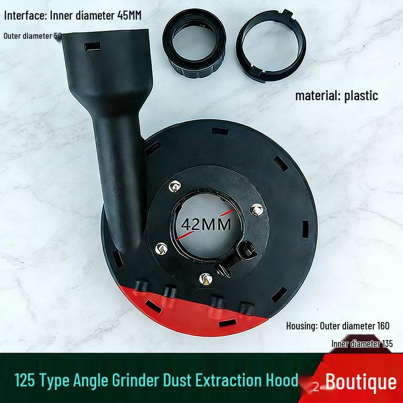 Universal Dust Collection Cover for Angle Grinder - Protective Cover for Grinding and Cutting Concrete and Stone