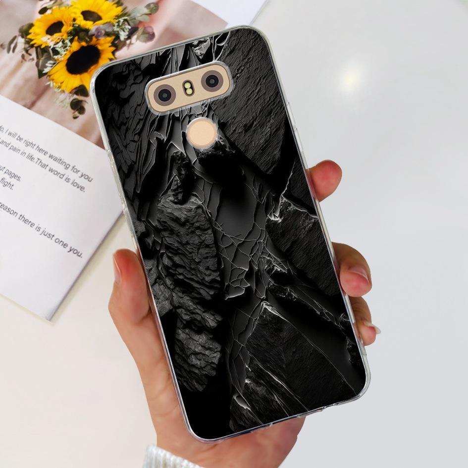 For LG G6 Plus Case LGM-G600K Phone Cases Popular Flower Soft Silicone Clear Protective Shell For LG G6 G 6 LG6 LGG6+ Back Cover