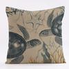 Marine Creature Patterns Throw Pillow Cover with Short Plush Print for Living Room Sofa Decoration Cushion Cover Pillow Covers