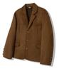 Trillion Suede Elbow Patch 3-Button Blazer Jacket [Brown]