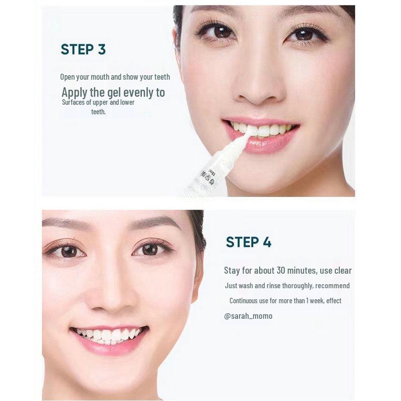 Tooth Whitening Gel with Brush Head for Oral Care