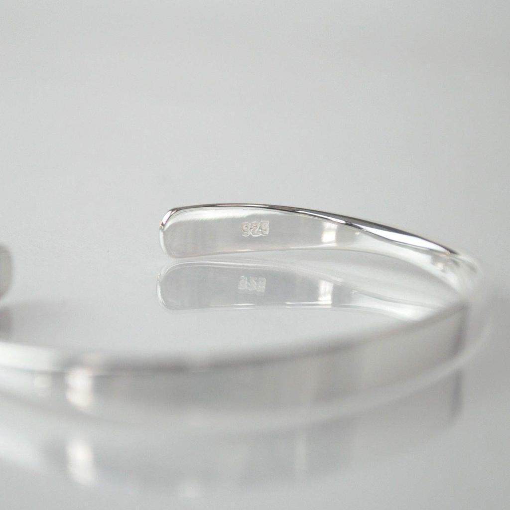 Silver 925 Basic Bangle [Ankh]