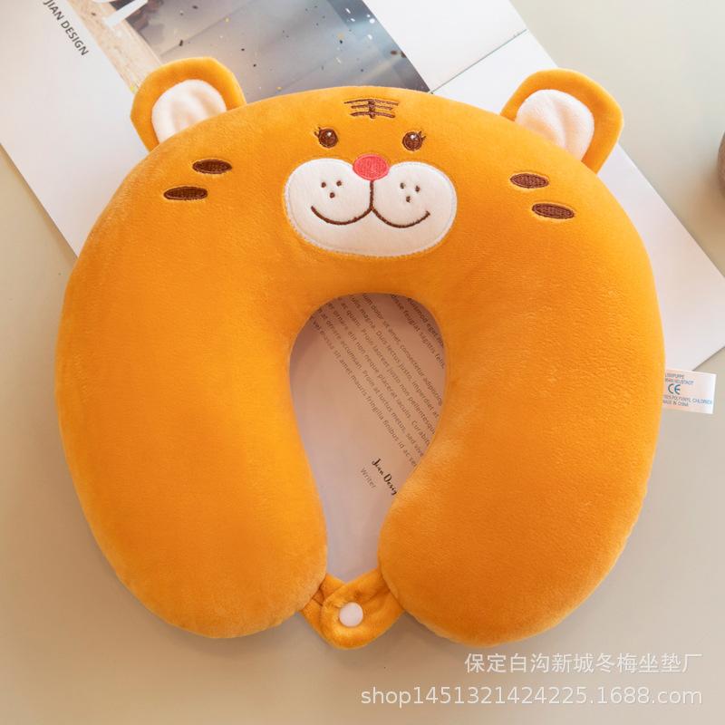 Cute Cartoon Neck Pillow Throw Pillow U-shaped Pillow Plush Toy Comfortable Nap Pillow
