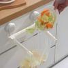 Space Saving Folding Trash Bag Holder Wall Mounted Plastic Bag Hanger  Bathroom Storage