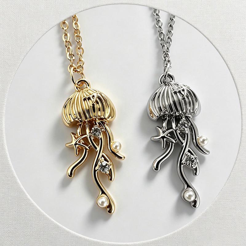 Deep Sea Dream: Jellyfish Pearl Necklace Choker
