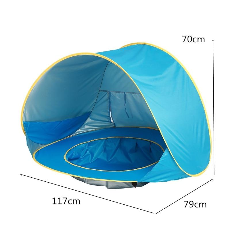 Baby Beach Tent Portable Shade Pool UV Protection Sun Shelter for Infant Outdoor Child Swimming Pool Game Play House Tent Toys