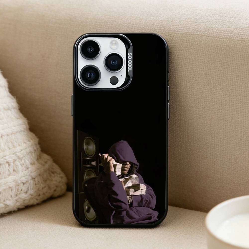 

O-OsamaSon Rapper Phone Case For iPhone 16,15,14,13,12,17,Pro,MAX Black Matte Shockproof Cover iPhone14ProMax