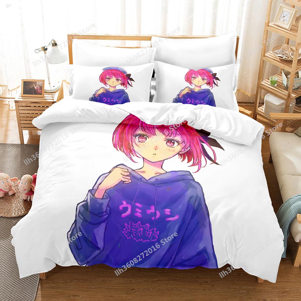 3D Print Anime Oshi No Ko Bedding Collection Single Twin Full Queen King Size Bed Collection Adult Kid Bedroom Duvetcover Collections Home Textile