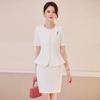 Women's Short Sleeve Suit Skirt Set