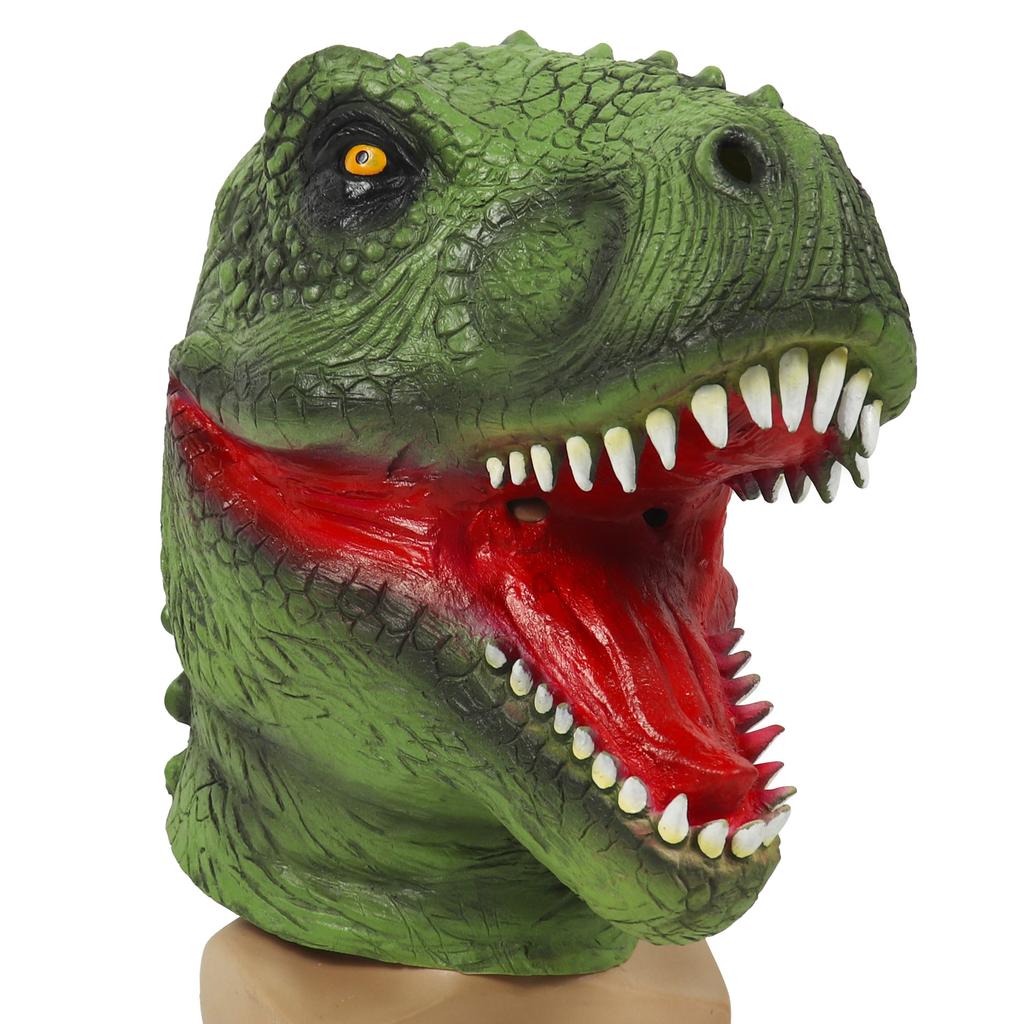 Jurský park Zelená maska dinosaura Vánoce Halloween Dinosaurus z Jurského parku Zuřivý Tyrannosaurus Rex Maska
