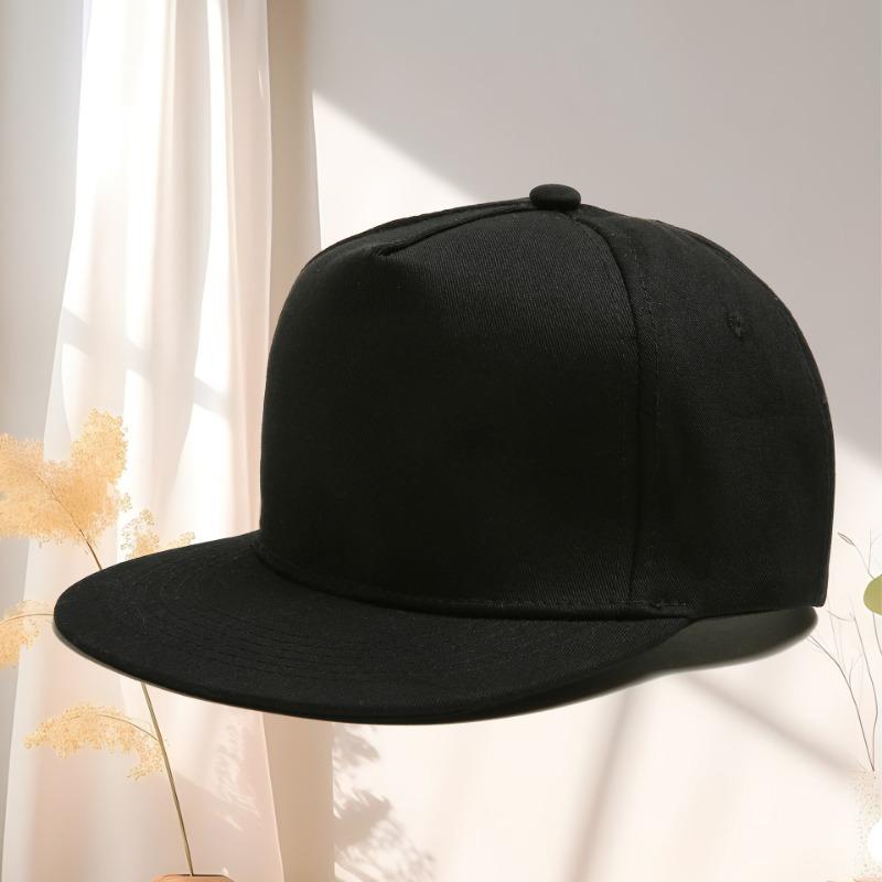 Cotton flat-brimmed hat men's and women's sunshade cap hip-hop personality trend hip-hop hat embroidery