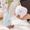Cartoon Tooth Plush Toy Set | Soft Teeth Cleaning Toothbrush Toothpaste Doll | Kawaii Bathroom Decor | Kids Birthday Gift